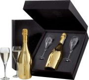 Bottega - Prosecco Gold in zwarte geschenkverpakking met 2 glazen  - 0.75 - n.m.