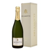 Champagne Delamotte - Blanc de Blancs Vintage in geschenkverpakking  - 0.75L - 2014