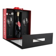 Champagne Gosset - Brut Grande Reserve in geschenkverpakking met 2 glazen en 1 flessenstop - 0.75L - n.m.